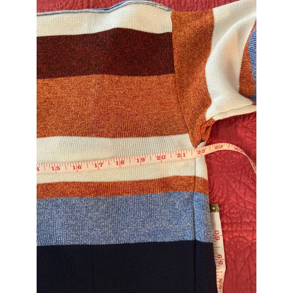 Style & Co multi stripe open front long sleeve cardigan - Picture 5 of 8